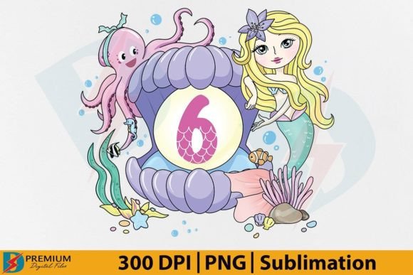 Create a Magical 6th Birthday with the Six Mermaid Design