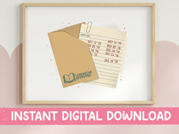 Library Date Due Card Librarian Design: A Nostalgic Charm