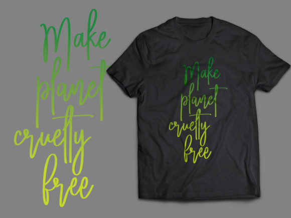 Make Planet Cruelty Free T Shirt Design: Wear Your Values