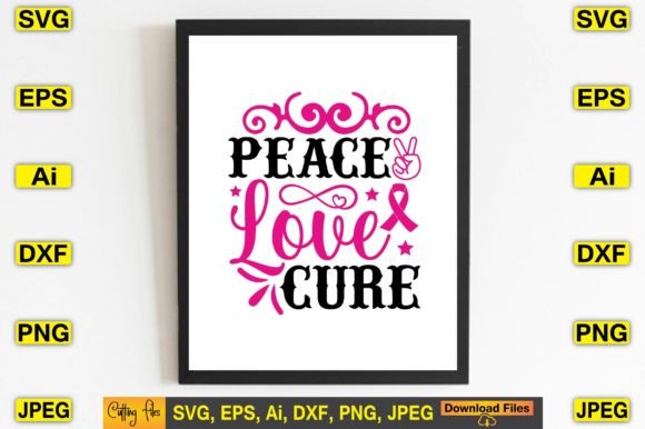 Peace Love Cure SVG: Crafting with Purpose and Heart