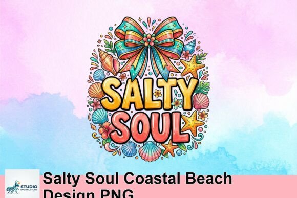 Salty Soul Coastal Beach Design PNG: Your Go-To Graphic
