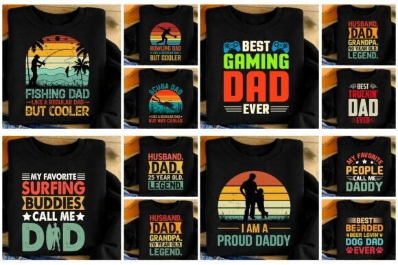 Unwrap the Ultimate Dad T-Shirt Design Bundle This Father's Day
