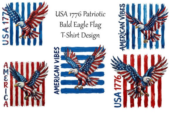 Wings of Freedom: A Bold Patriotic Graphic for Modern Creators